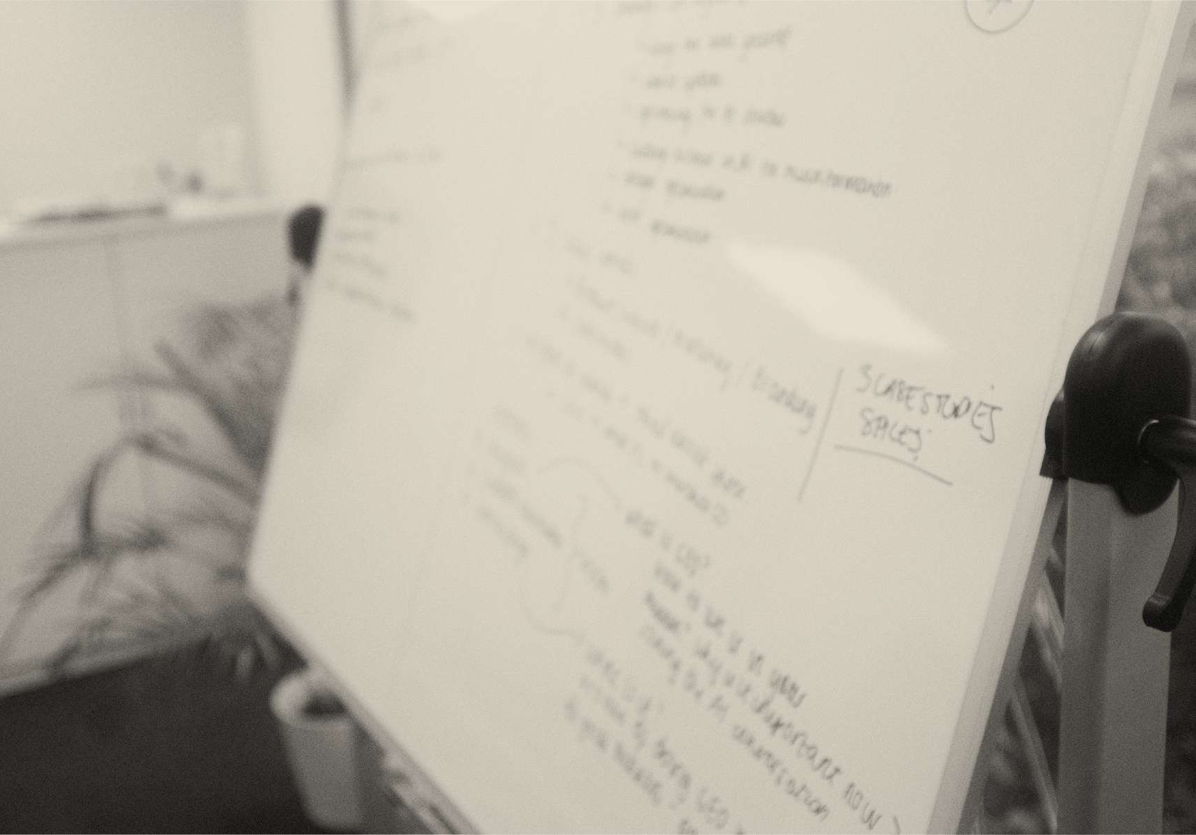 Website Agency – Process 1 – Whiteboard Planning