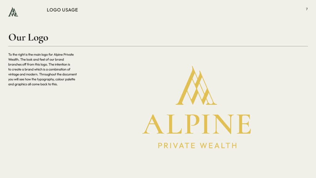 Alpine Private Wealth – 9 – Brand Guidelines – 7