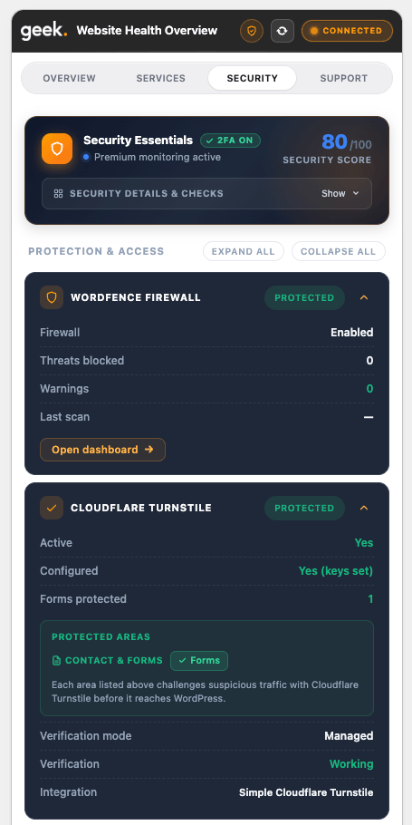 Website Health Overview (Premium 2)