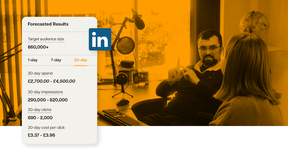 LinkedIn Ads 1 – Forecasted Results + Kristian & Ashleigh