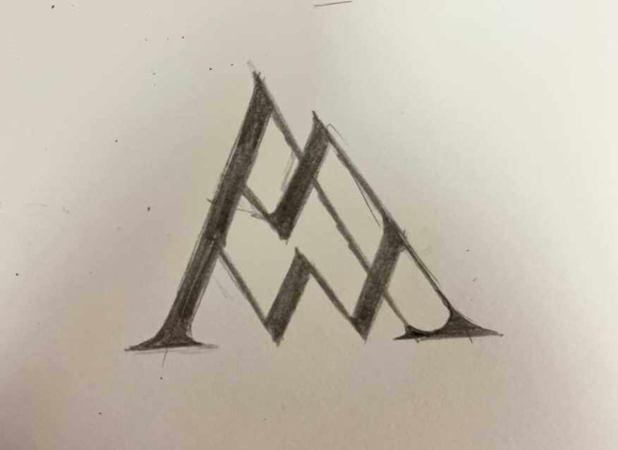 Alpine Private Wealth – 3 – Logo Concept Sketching